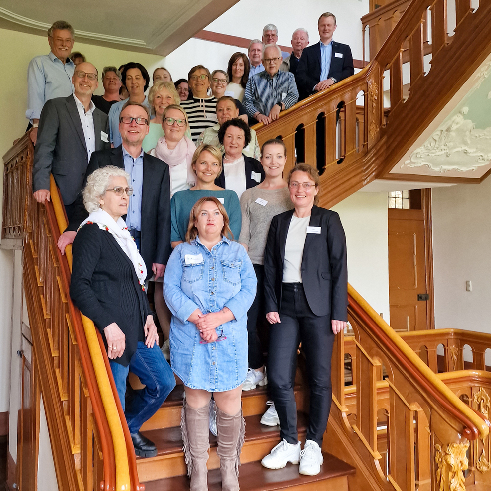 Gruppenfoto im Schlaunschen Treppenhaus